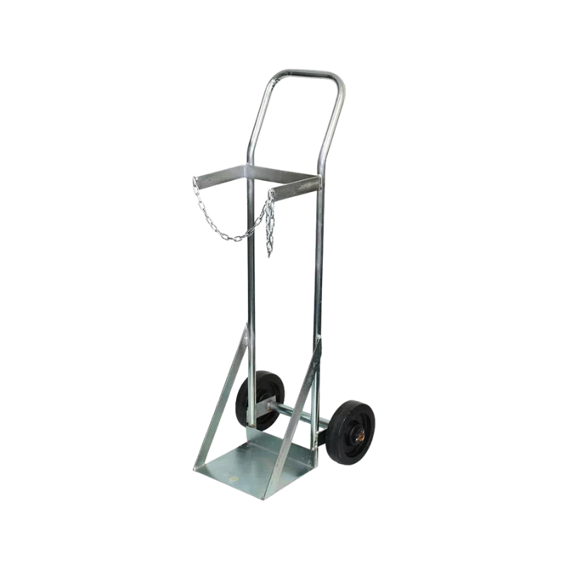 Single Oxygen Gas Bottle Trolley – Heavy-Duty Handling Spode Single Oxygen Gas Bottle Trolley
