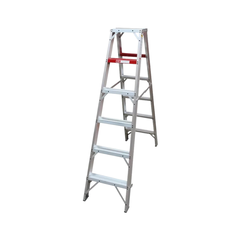 Heavy Duty A-Frame Double-Sided Aluminium Ladder – 1800mm Spode Heavy Duty A-Frame Double-Sided Aluminium Ladder 1800mm